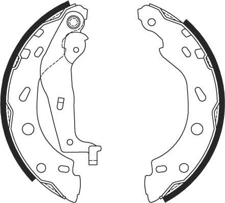 TRW GS8685 - Bromsbackar, sats xdelar.se