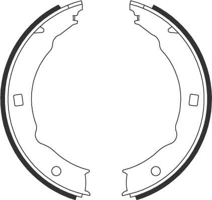 TRW GS8683 - Bromsbackar, sats, parkeringsbroms xdelar.se