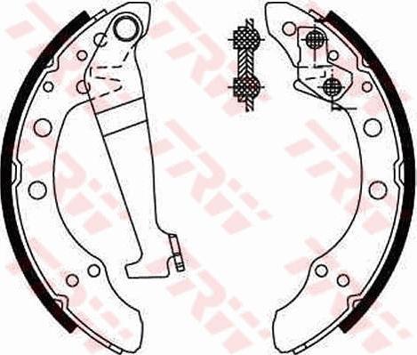 TRW GS8092 - Bromsbackar, sats xdelar.se