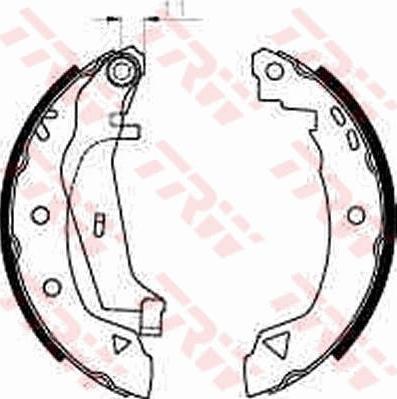 TRW GS8240 - Bromsbackar, sats xdelar.se