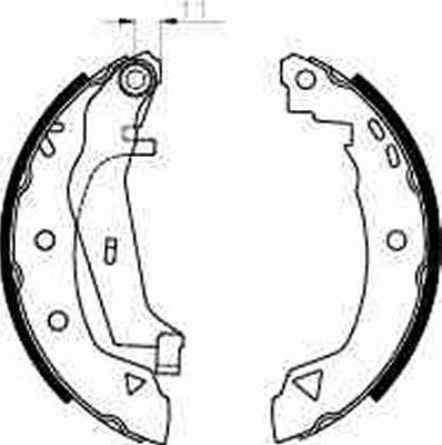 TRW GS8240 - Bromsbackar, sats xdelar.se