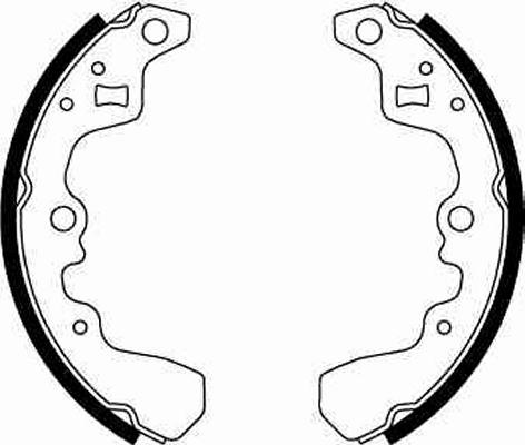 TRW GS8248 - Bromsbackar, sats xdelar.se