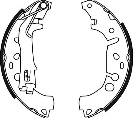 TRW GS8719 - Bromsbackar, sats xdelar.se