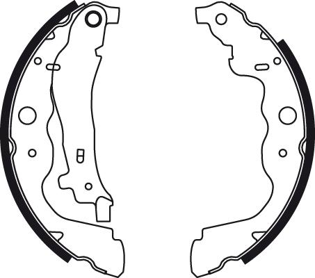 TRW GS8780 - Bromsbackar, sats xdelar.se