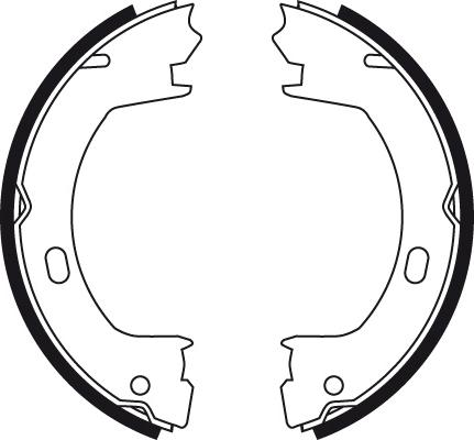 TRW GS8728 - Bromsbackar, sats, parkeringsbroms xdelar.se