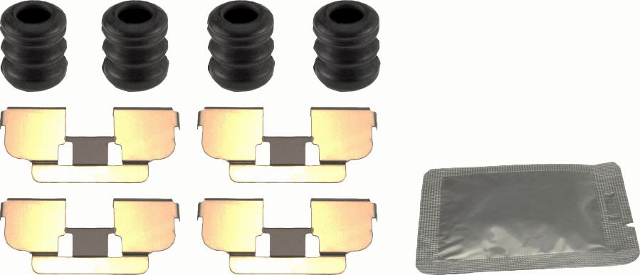TRW PFK747 - Tillbehörssats, skivbromsbelägg xdelar.se
