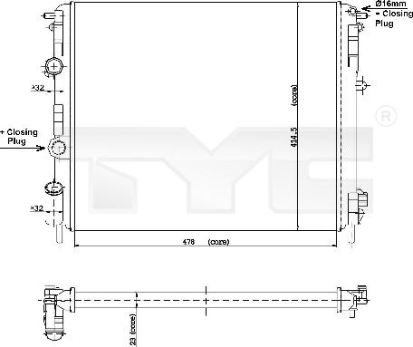 TYC 728-0010 - Kylare, motorkylning xdelar.se