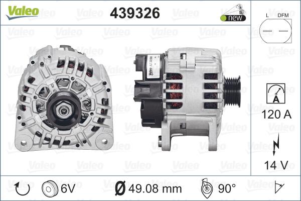 Valeo 439326 - Generator xdelar.se