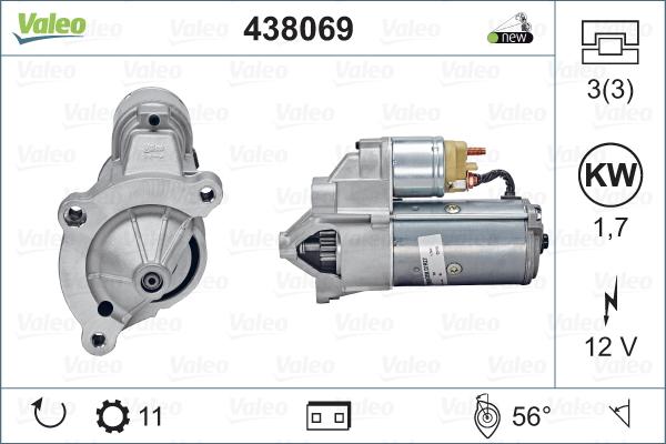 Valeo 438069 - Startmotor xdelar.se