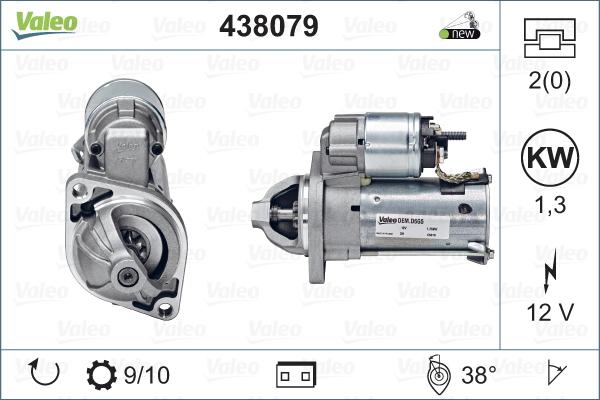 Valeo 438079 - Startmotor xdelar.se