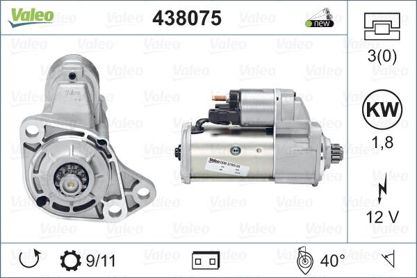 Valeo 438075 - Startmotor xdelar.se