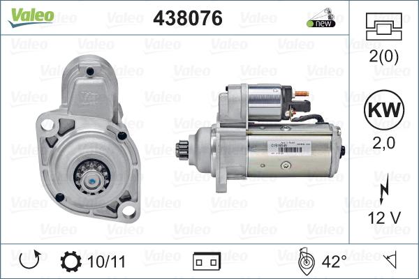 Valeo 438076 - Startmotor xdelar.se