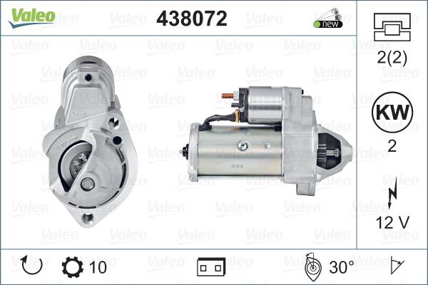 Valeo 438072 - Startmotor xdelar.se