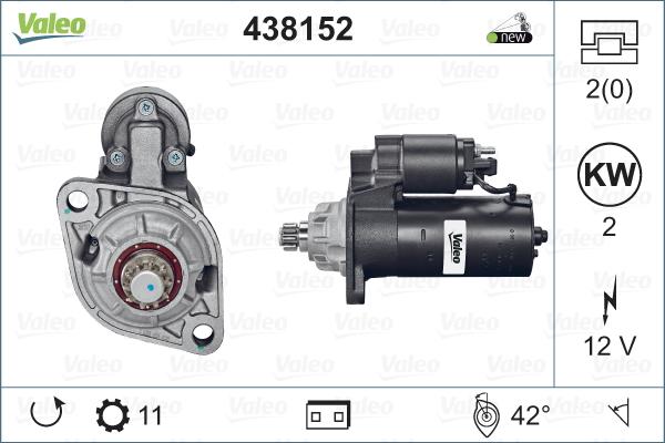 Valeo 438152 - Startmotor xdelar.se