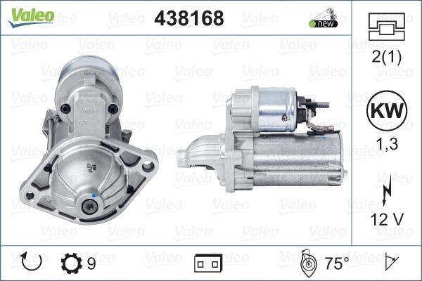 Valeo 438168 - Startmotor xdelar.se