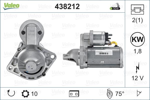 Valeo 438212 - Startmotor xdelar.se