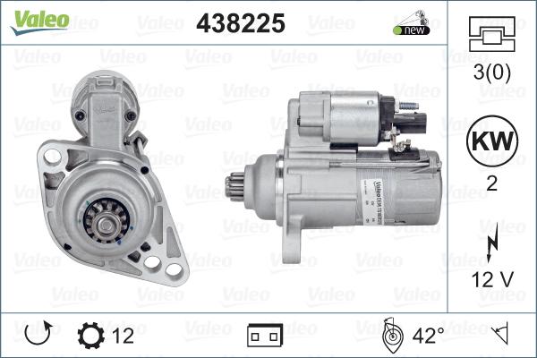 Valeo 438225 - Startmotor xdelar.se