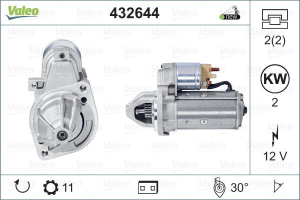 Valeo 432644 - Startmotor xdelar.se