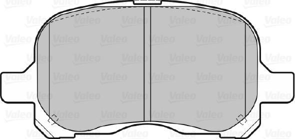 Valeo 598579 - Bromsbeläggssats, skivbroms xdelar.se