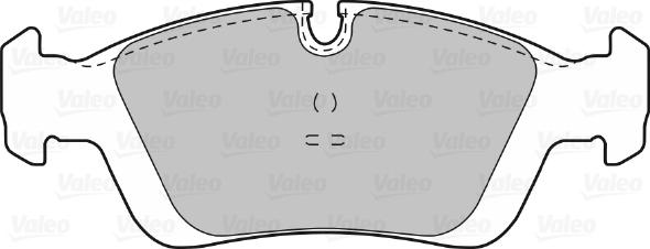 Valeo 598018 - Bromsbeläggssats, skivbroms xdelar.se