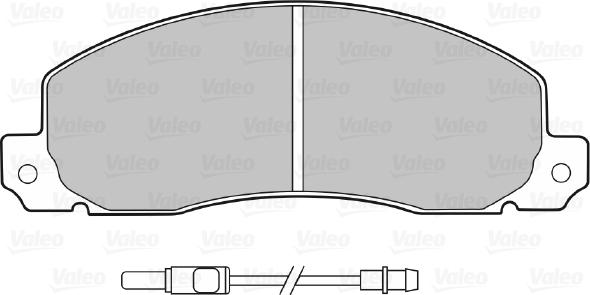 Valeo 598086 - Bromsbeläggssats, skivbroms xdelar.se