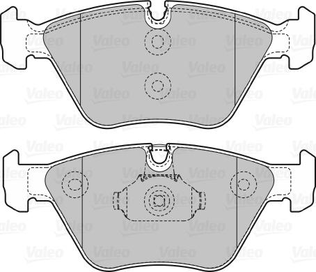 Valeo 598811 - Bromsbeläggssats, skivbroms xdelar.se