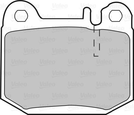 Valeo 598719 - Bromsbeläggssats, skivbroms xdelar.se