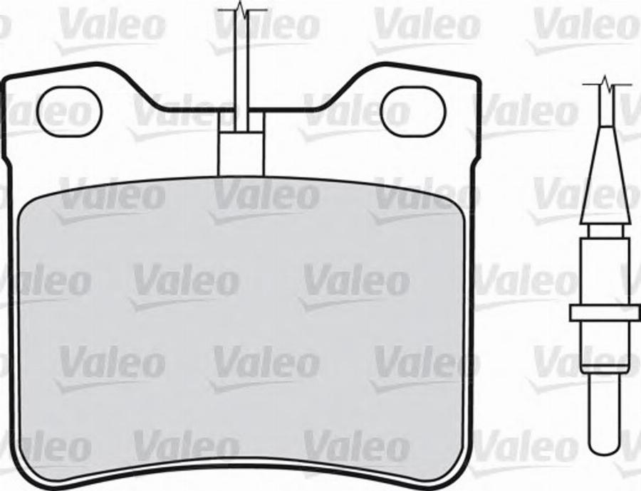 Valeo 540 429 - Bromsbeläggssats, skivbroms xdelar.se