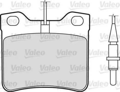 Valeo 540742 - Bromsbeläggssats, skivbroms xdelar.se