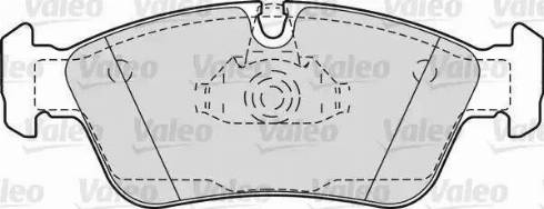 Valeo 598604 - Bromsbeläggssats, skivbroms xdelar.se