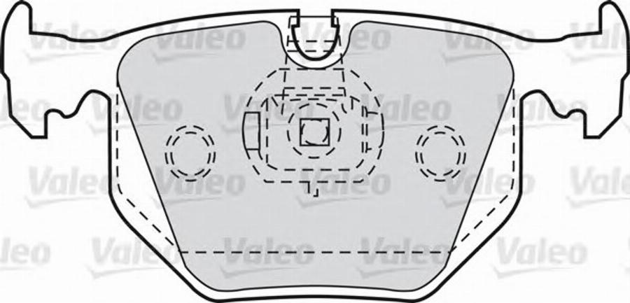 Valeo 551752 - Bromsbeläggssats, skivbroms xdelar.se