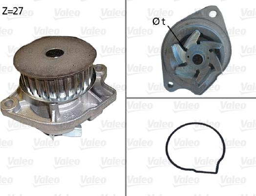 Valeo 506576 - Vattenpump xdelar.se