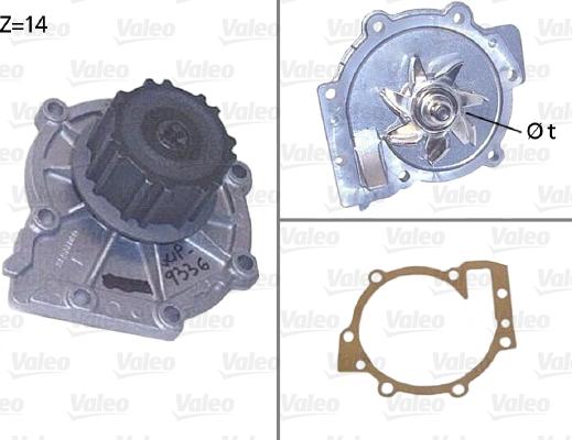 Valeo 506853 - Vattenpump xdelar.se