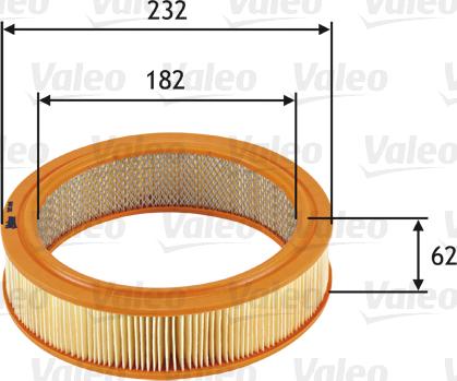 Valeo 585696 - Luftfilter xdelar.se