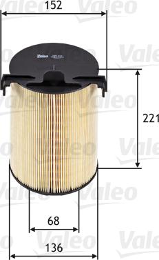 Valeo 585652 - Luftfilter xdelar.se