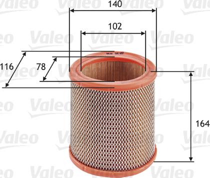 Valeo 585602 - Luftfilter xdelar.se