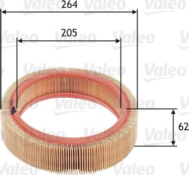 Valeo 585607 - Luftfilter xdelar.se