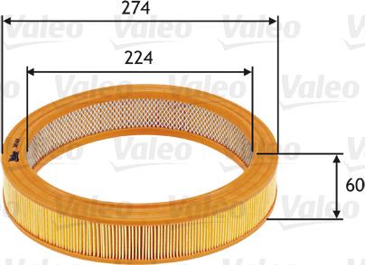 Valeo 585619 - Luftfilter xdelar.se