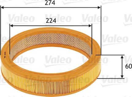 Valeo 585620 - Luftfilter xdelar.se