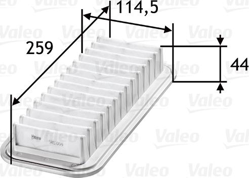 Valeo 585059 - Luftfilter xdelar.se