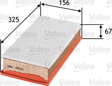 Valeo 585052 - Luftfilter xdelar.se