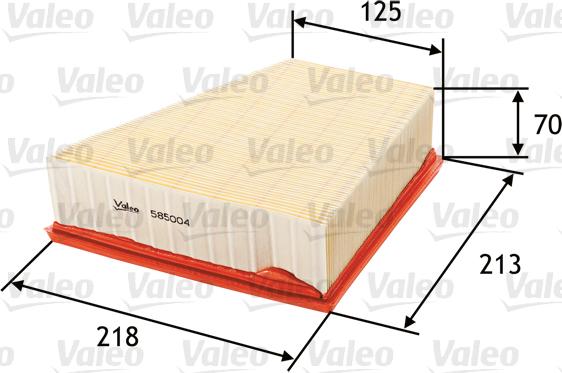 Valeo 585004 - Luftfilter xdelar.se