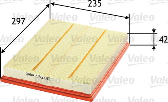 Valeo 585013 - Luftfilter xdelar.se