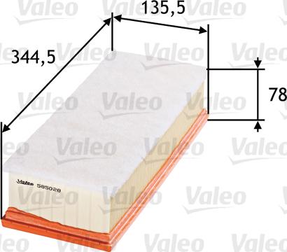 Valeo 585028 - Luftfilter xdelar.se