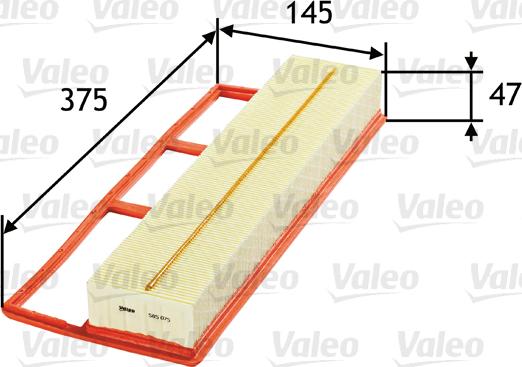 Valeo 585075 - Luftfilter xdelar.se