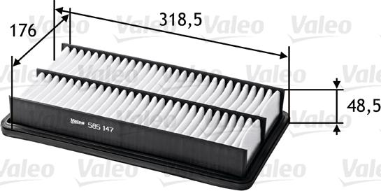 Valeo 585147 - Luftfilter xdelar.se