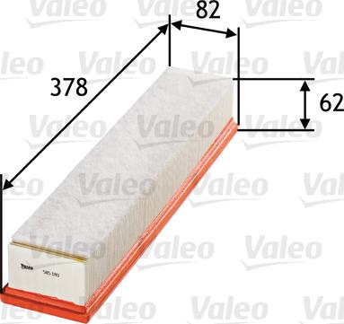 Valeo 585180 - Luftfilter xdelar.se