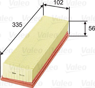 Valeo 585130 - Luftfilter xdelar.se