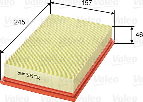 Valeo 585132 - Luftfilter xdelar.se