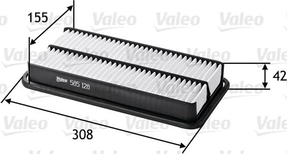 Valeo 585128 - Luftfilter xdelar.se